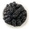 Large-grained, authentic, premium-grade dried black mulberries