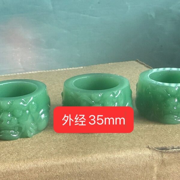 Pure natural jade pixiu jade finger ring bring in wealth and treasure jade ring men's domineering thumb jade finger ring jade ring