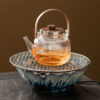 Qin Yi furnace tea making complete set of household tea making equipment indoor glass tea kettle making tea kettle roasting tea electric ceramic stove set