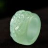 Pure natural jade pixiu jade finger ring bring in wealth and treasure jade ring men's domineering thumb jade finger ring jade ring