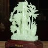 Jade wealth, high bamboo ornaments, handicrafts, living room entrance entrance office, giving customers housewarming gifts