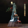 Sanyang Kaitai creative new Chinese style colored copper ornaments high-end decorations for living room entrance