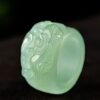 Pure natural jade pixiu jade finger ring bring in wealth and treasure jade ring men's domineering thumb jade finger ring jade ring