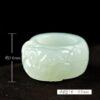 Pure natural jade pixiu jade finger ring bring in wealth and treasure jade ring men's domineering thumb jade finger ring jade ring