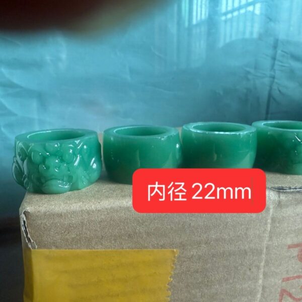Pure natural jade pixiu jade finger ring bring in wealth and treasure jade ring men's domineering thumb jade finger ring jade ring