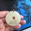 Natural blue and white jade brand lettering custom safety buckle twelve zodiac jade pendant custom lettering to give friends and family gifts