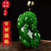 Selected natural Hetian jade jasper Pixiu jade pendant to attract wealth, protect safety, men's and women's necklaces, couple pendants