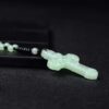 Light jade light green cross pendant Cross necklace Unisex pendant