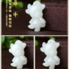 Genuine natural Xinjiang Hetian white jade twelve zodiac animal pendants for men and women