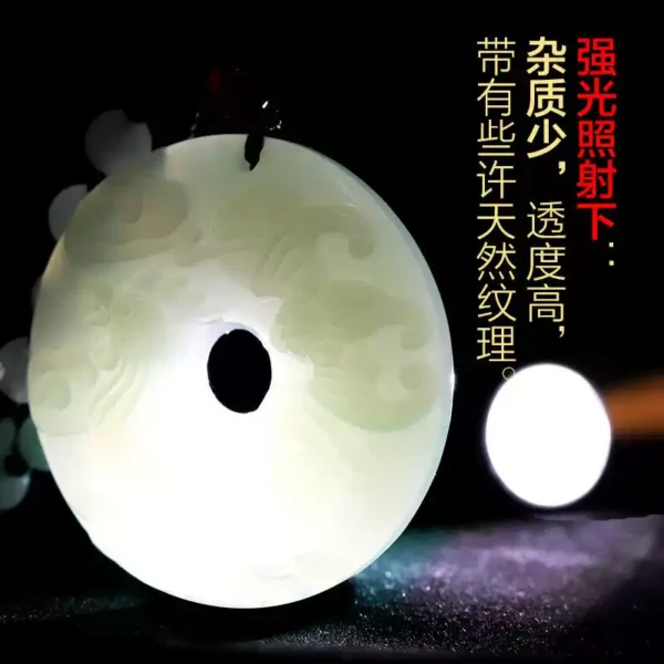 Hetian jade zodiac pendant, Year of the Horse, amulet, and talisman.